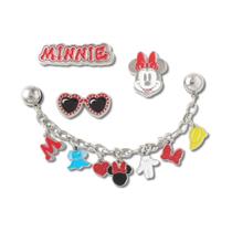 Jibbitz minnie elevated pack com 5 peças unico