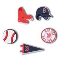 Jibbitz mlb boston red sox pack com 5 peças unico