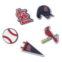 Jibbitz mlb st. louis cardinals pack com 5 peças unico