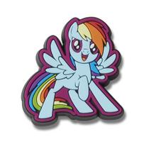 Jibbitz my little pony rainbow dash unico