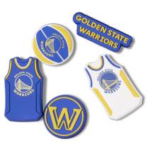 Jibbitz nba golden state warriors pack 5 unico Jibbitz nba golden state warriors pack 5 unico