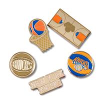 Jibbitz nba new york knicks pack com 5 peças unico Jibbitz nba new york knicks pack com 5 peças unico