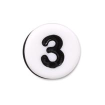 Jibbitz Número 3 Pequeno Único