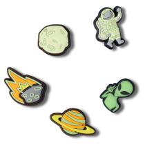 Jibbitz out of space pack com 5 unidades unico