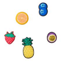 Jibbitz para cadarço frutas pack com 5 unidades unico