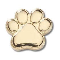 Jibbitz pata de cachorro dourado unico