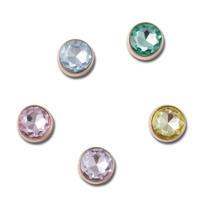 Jibbitz pedras coloridas unico