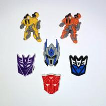 Jibbitz pins para babuche transformers kit com 5