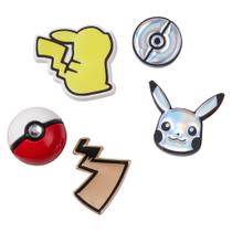 Jibbitz pokemon elevado pack com 5 unidades unico unico