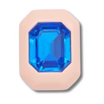 Jibbitz Retângulo Rosa com Pedra Único Jibbitz Retângulo Rosa com Pedra Único