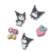 Jibbitz Sanrio Kuromi Pack Com 5 Peças Único Jibbitz Sanrio Kuromi Pack Com 5 Peças Único