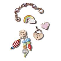 Jibbitz shine like a diamond pack com 5 unidades unico