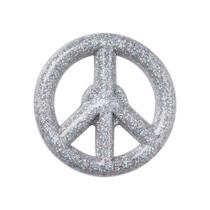 Jibbitz sinal da paz glitter unico