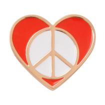 Jibbitz sinal da paz no coração unico unico
