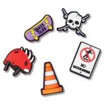 Jibbitz skateboard is life pack com 5 unidades unico