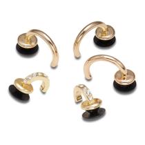 Jibbitz summer nostalgia dourado pack com 5 unidades unico