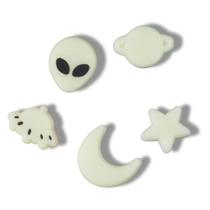 Jibbitz Teto Estrelado Brilha no Escuro Pack com 5 Peças UNICO Jibbitz Teto Estrelado Brilha no Escuro Pack com 5 Peças UNICO