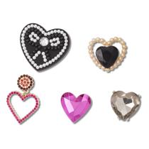 Jibbitz Todos Os Corações Pack Com 5 Peças Único