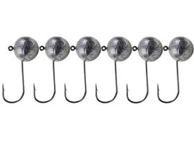 Jig Head Esférico 70g (Anzol 4/0) - Chumbadas Oficial - 6 Unidades