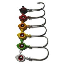 Jig head Mury Head Eyes 3/0 7g Laranja Cartela com 2un