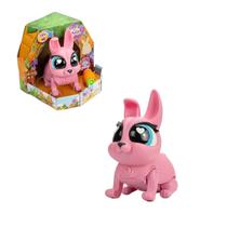 Jiggly Pets Pixie Coelho Borrachinha Interativo com Som Fun