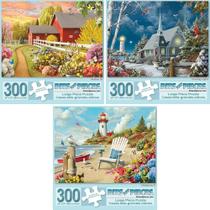 Jigsaw Puzzles Bits and Pieces Value Set 3x300 peças para adultos