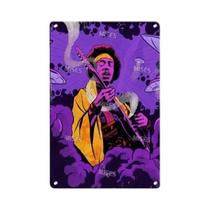 Jimi Hendrix Guitarrista Vintage Metal Poster Retro Música Arte Da Parede Para Homem Caverna Cozinha