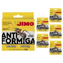 Jimo Antiformiga Kit 6 Inseticida Eficaz Destrói Ninhos Isca Granulado Jimo Antiformiga Kit 6 Inseticida Eficaz Destrói Ninhos Isca Granulado