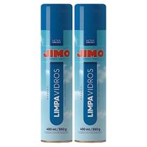 Jimo Limpa Vidros Acrílicos Cristais Espuma 400ml 2un
