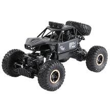 Jipe Carrinho Controle Remoto 4x4 Off-Road 21cm 4x4 Preto Recarregável