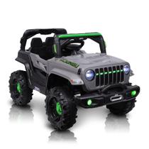 Jipe Carro Off-Road Cor Cinza Elétrico Infantil 12V Com Luzes E Sons - Zippy Toys