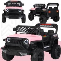 Jipe Elétrico Infantil 12V Adventure Off Road Portas que Abrem Controle Remoto LED Som USB - - Hyper Club Jipe Elétrico Infantil 12V Adventure Off Road Portas que Abrem Controle Remoto LED Som USB - - Hyper Club