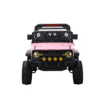 Jipe Elétrico Infantil Bang Toys N6 Com Controle Remoto Rosa 12v