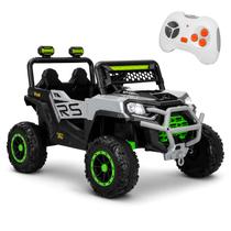 Jipe Force Cinza 12V Carro Elétrico Off-Road Infantil Com Controle Remoto