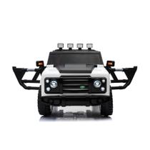 Jipe Infantil Carro Elétrico Jeep Off Road 12v Bang Toys com 2 Motores e Controle Remoto Branco