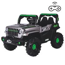 Jipe Infantil Elétrico 12v Caminhonete Motorizado Controle Remoto Música - Brinqkids