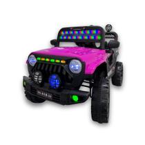 Jipe Infantil Elétrico 12V Safari Rosa