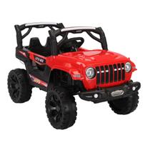 Jipe Mini Carro Elétrico Infantil 12V Bang Toys Com Som E Luz Controle Remoto