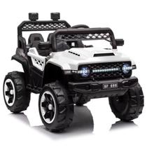 Jipe Motorizado Mini Quadriciclo Branco Carro Elétrico - Bangtoys