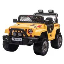 Jipe Off Road Amarelo 12V Carro Elétrica Veículo Zippy Toys