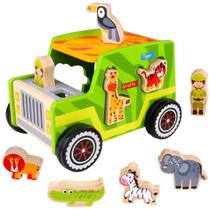 Jipe Safari De Madeira Animais Tooky Toy