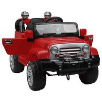 Jipe Trilha Infantil Elétrico 12V Vermelho Bel Jipe Trilha Infantil Elétrico 12V Vermelho Bel
