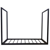 Jirau / Paneleiro Estilo Industrial - Metalon e Barras de Ferro - Pintura Eletrostática em Preto Jirau / Paneleiro Estilo Industrial - Metalon e Barras de Ferro - Pintura Eletrostática em Preto