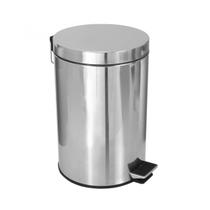 Jj.pi12 - lixeira em aço inox com pedal 12l
