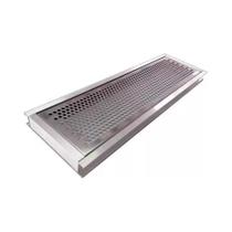 Jjm grelha inox perfurada 15x30