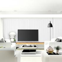 JK Kit 22 Placas 3D 50x50cm Ripado Branco