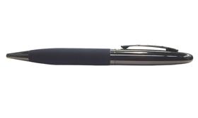 JL CES 120 - Caneta esferográfica TOULON em metal fumê, corpo inferior emborrachado preto, JL CES 120 - Caneta esferográfica TOULON em metal fumê, corpo inferior emborrachado preto,