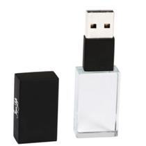 Jl pen 813b - pen drive em vidro e aço escovado