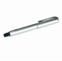 JL ROL250 - Caneta sofisticada roller ball bordeaux, em aço escovado, com detalhes polidos prateados