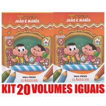 João E Maria Livro Para Pintar Kit 20 Vols. Lembrancinha - Girassol